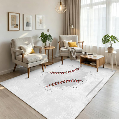 Tapis d'intérieur blanc lavable à la machine