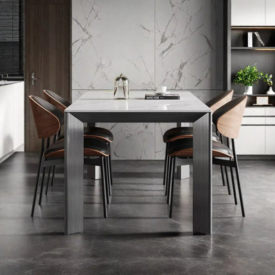 Ensemble de table et chaises de salle à manger moderne et luxueux