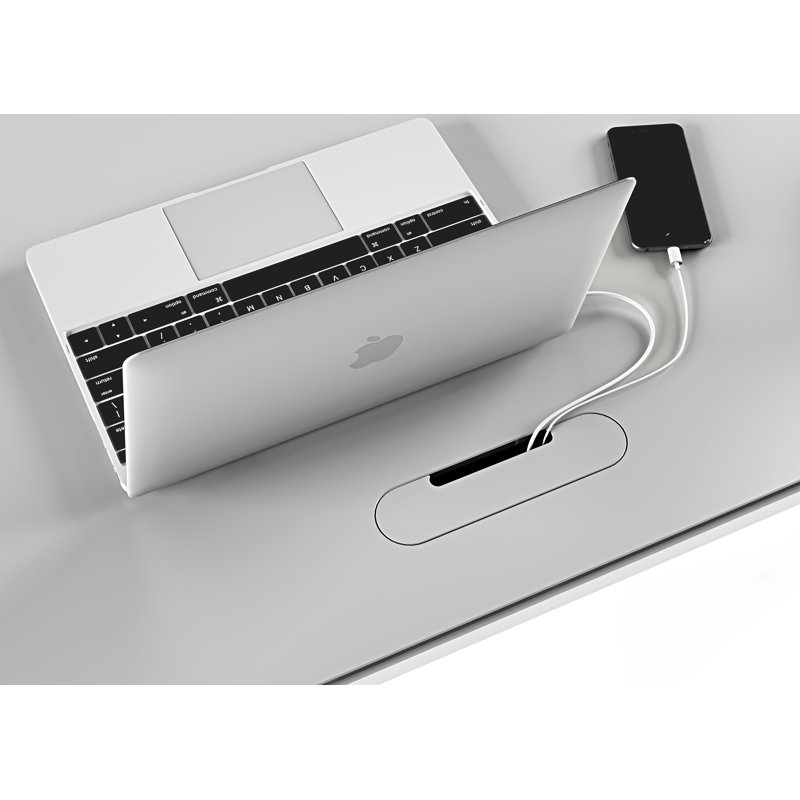 Centro Height Adjustable Computer Desk, 24.75" H x 60" W x 24" D
