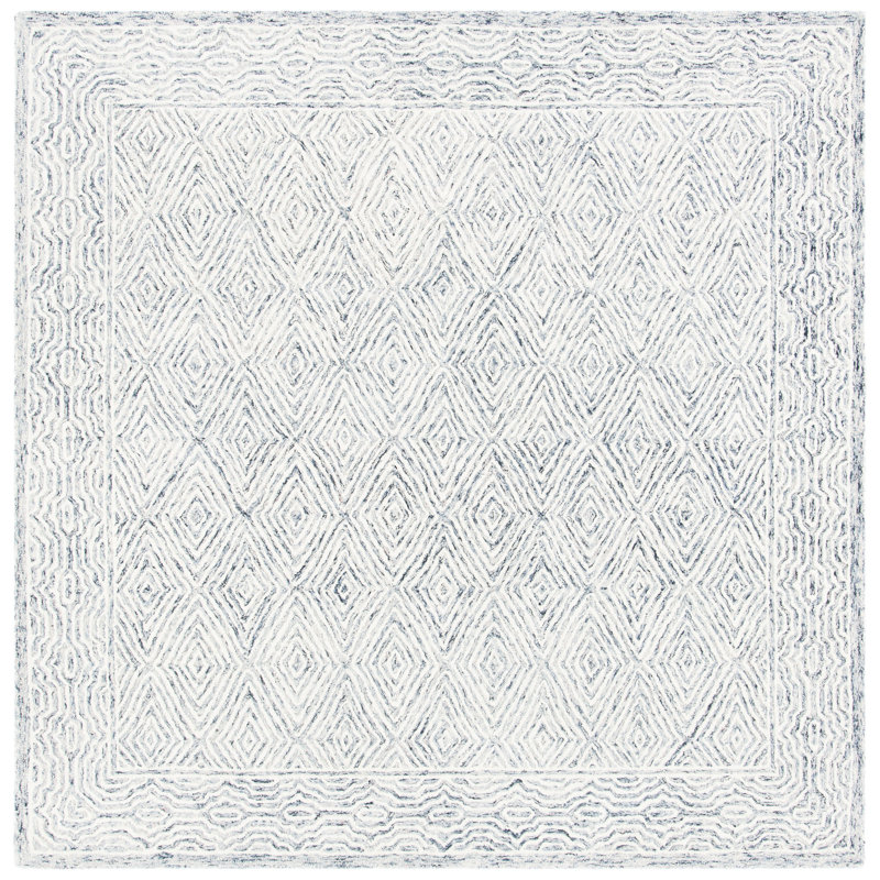 Arlington Wool Geometric Indoor Rug, Square 7'