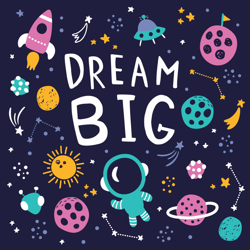 Dream Big by Los_ojos_pardos - Wrapped Canvas Print, 30cm H x 30cm W