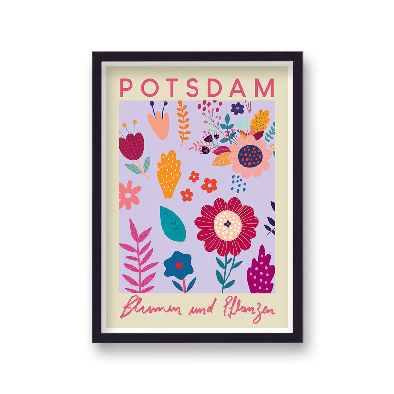Plants And Flowers Potsdam - Single Picture Frame Print