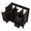 Meuble-lavabo 36 po sans lavabo, base d'armoire seulement, une armoire et trois tiroirs-111123748