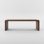 Table modulaire, panneau de fibres à densité moyenne, placage de noyer, accessoires de canapé