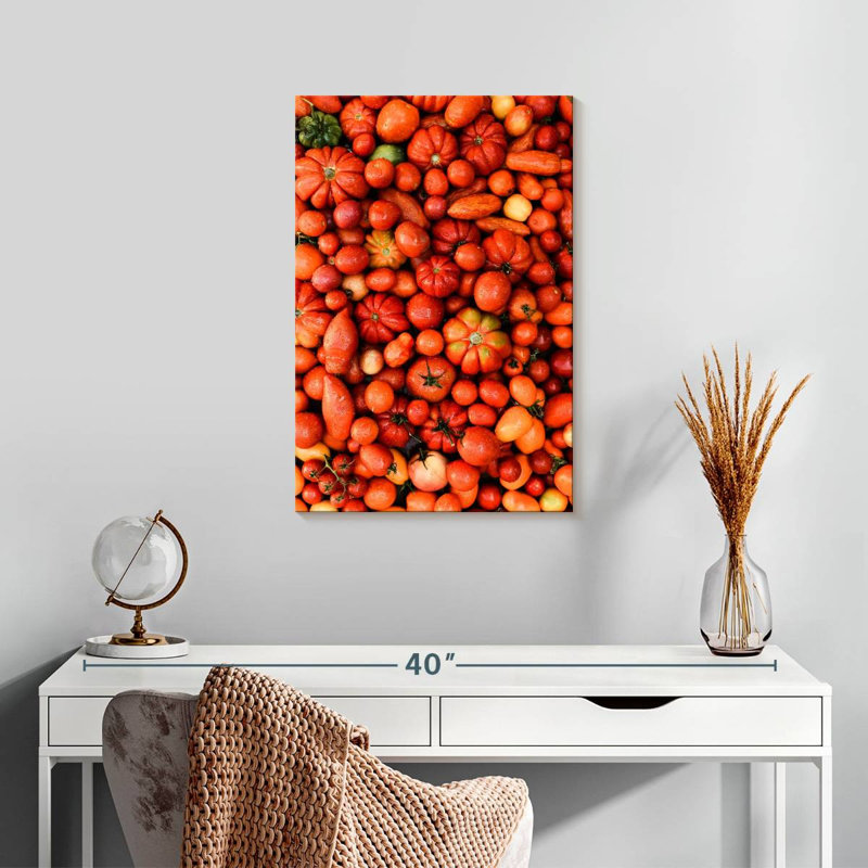 Yarlin Red And Orange Vegetables, 24" H x 16" W