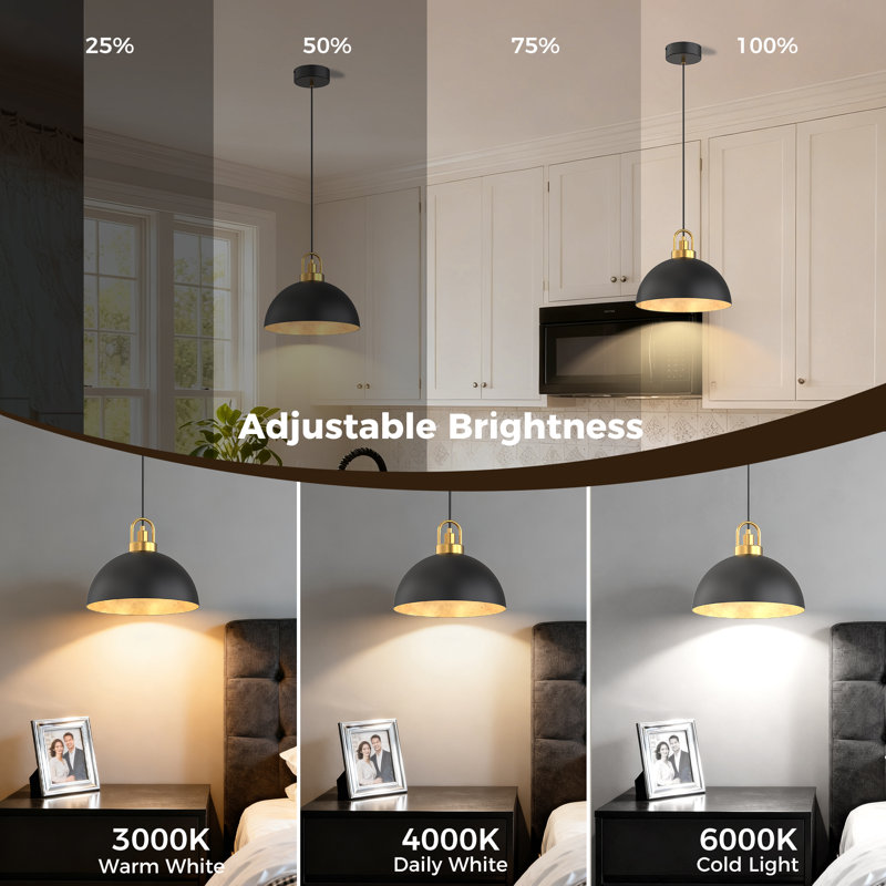 12'' Tradictional/Classical Metal Bell Pendant Kitchen Island Pendant Lighting