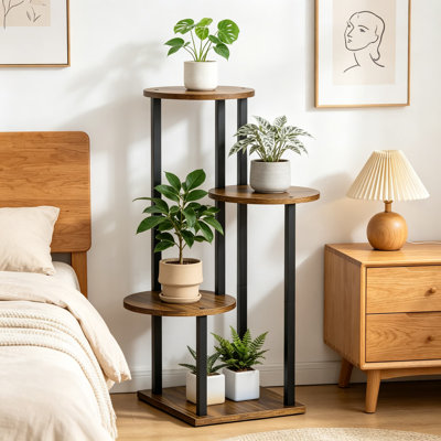 Support à plantes en métal et en métal pour l'intérieur et l'extérieur