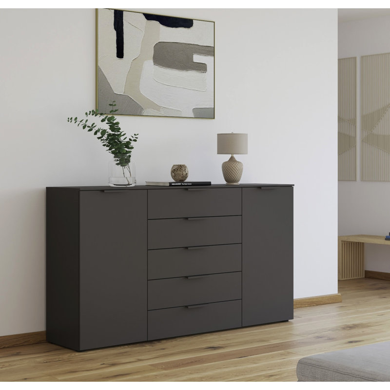 Flipp 5 - Drawer Chest of Drawers, Graphite