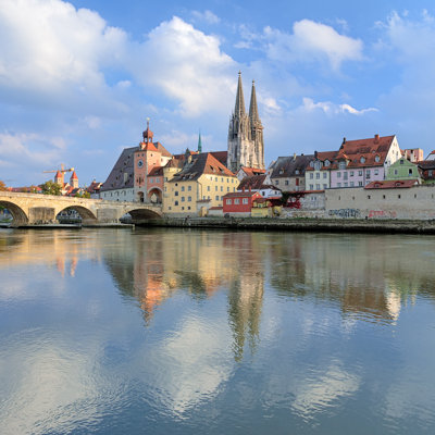 Ryne Regensburg Cathedral - Wrapped Canvas Print