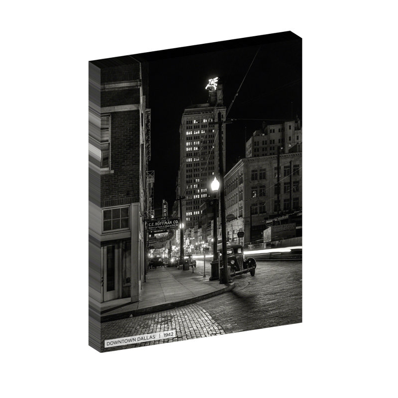 " Downtown Dallas ", 40" H x 30" W x 1.5" D