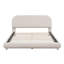 Grand lit plateforme tapissier avec design incurvé, structure solide-1208825567