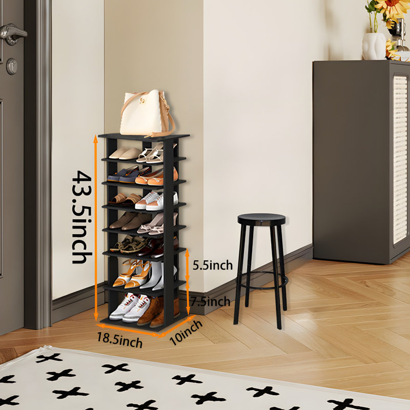 Convient au foyer, à la porte, à la chambre à coucher et au range-chaussures, Noir