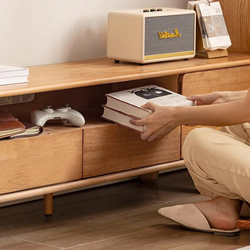 Meuble télé simple en bois massif