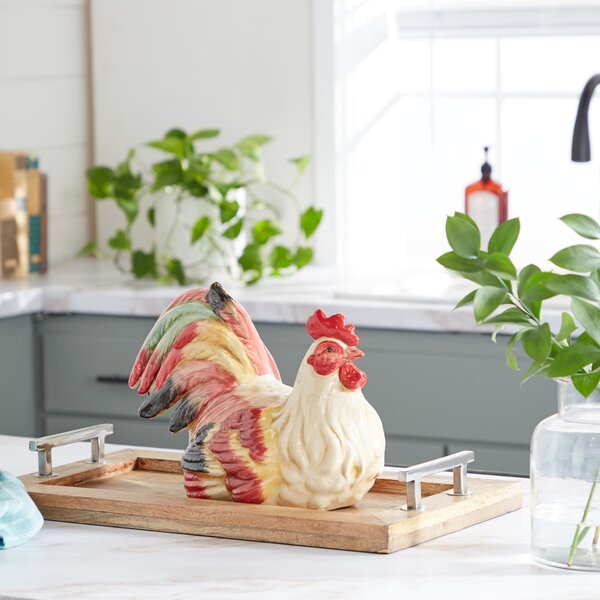 Hen & Rooster Ceramic 6-Piece Kitchen Set