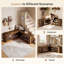 47.24" L-Shaped Corner Storage Bench, Entryway Shoe Bench