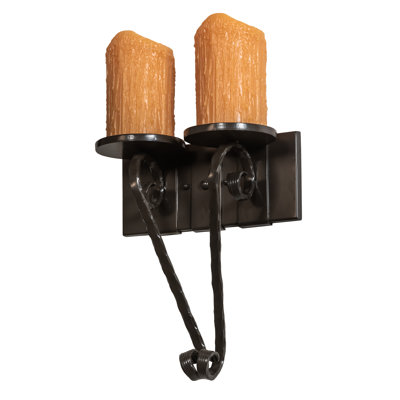 Rustic Lodge 2 - Light Candle Wall Light