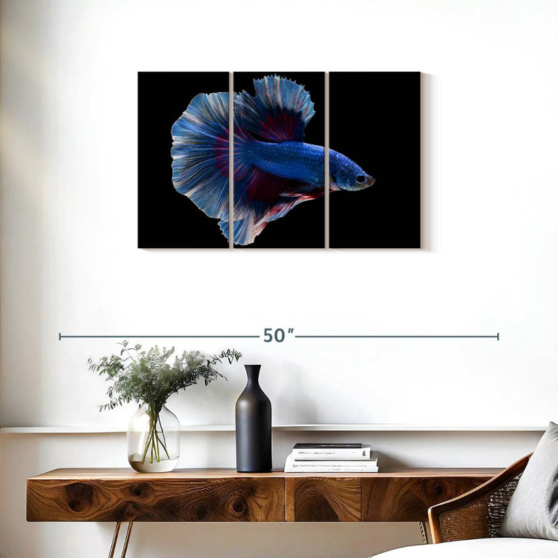 Brampt Elegant Blue Betta, 20" H x 33" W
