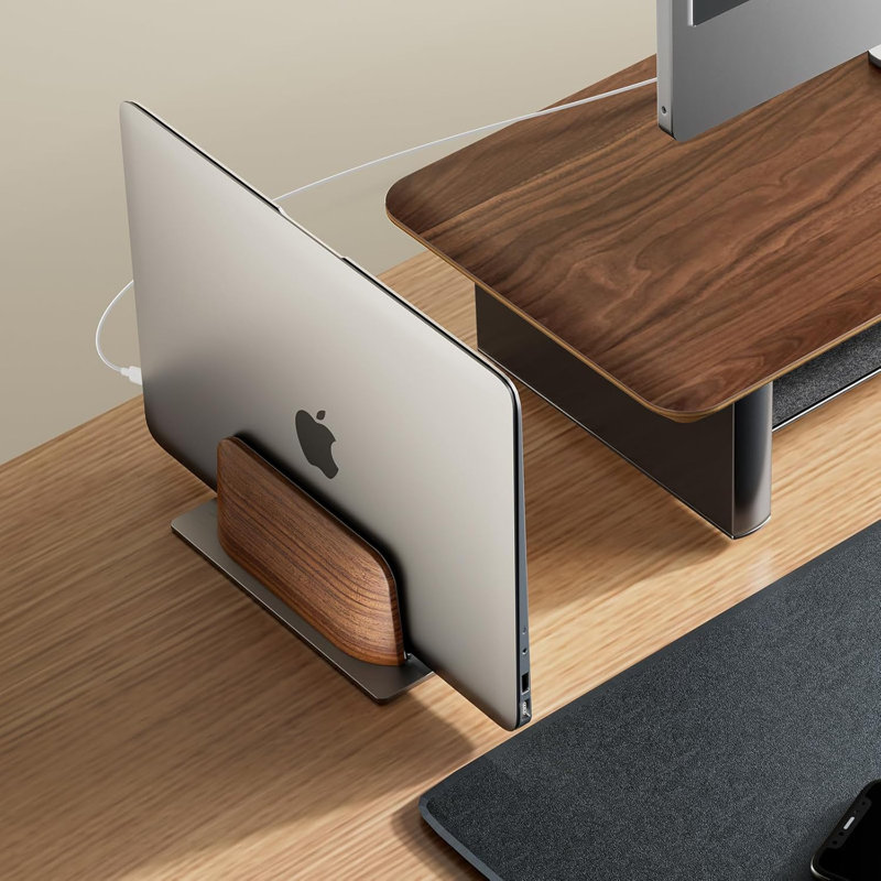 Support vertical pour ordinateur portable pour bureau