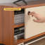 Meuble télé avec tablette ouverte Retro Wood-329776492