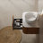 24" Modern Natural Wood Texture Floating Bathroom Vanity With Artificial Marble Basin