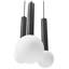 3 - Light Matte LED Novelty Pendant