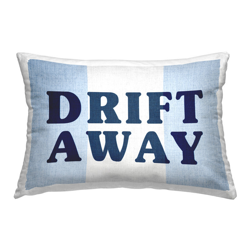 Coussin décoratif rayé à rayures Drift Away par Lil 'Rue