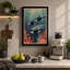 Whales in Blue Depths Coastal - Wrapped Canvas-2144492324-2144492328