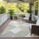 Machine Washable Indoor/Outdoor Skiljo ACN2339 Geometric Rug