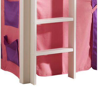 Pino European Single (90 x 200cm) Mid Sleeper Loft Bed