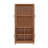Jodie 67.6" H x 31" W Mid-Century Modern 6-Shelf Bookcase with Tempered Glass Doors in Maple-1923033353