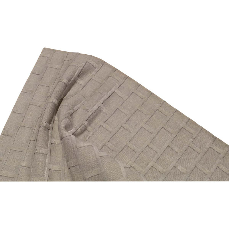 Geometric Area Rug in Light Brown