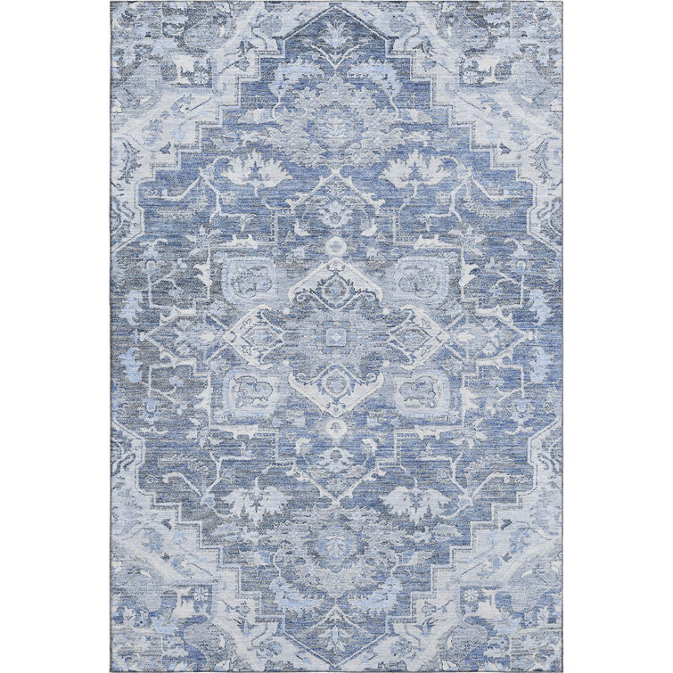 Premium Machine Washable Prisco Denim Rug