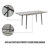 47" Expandable To 63" Inch MDF Square White Marble Patterned Dining Table, Modern Industrial Kitchen And Dining Table, Equipped With Tapered Black Metal Legs
