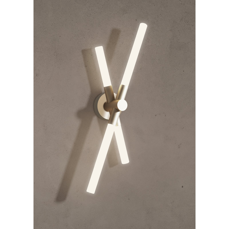 Bianca Wall Lamp, Brass, 23.4" H x 9.3" W x 5.3" D