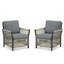 Ensemble de 2 chaises de patio pour l'extérieur