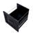 Home Office Computer Desk With Hutch, Antiqued Black Finish-587884653