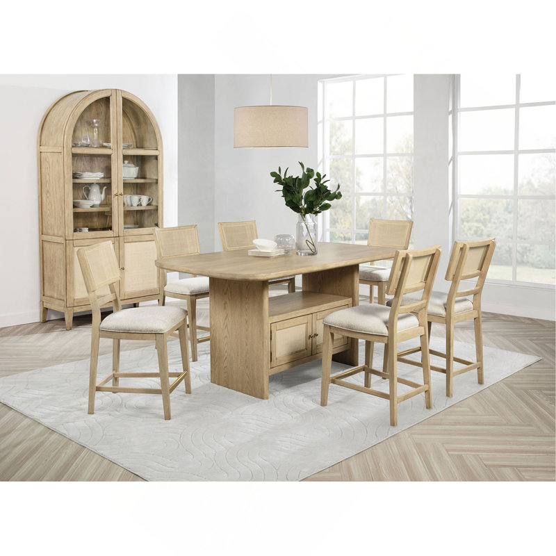Ensemble de salle à manger 8 pièces avec armoire