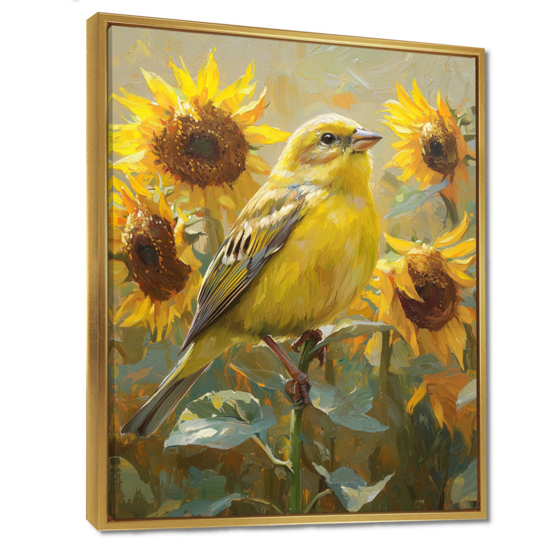 Duffina - Animals Wall Art, Impression encadrée flottante, H 32 po x l 16 po, Doré