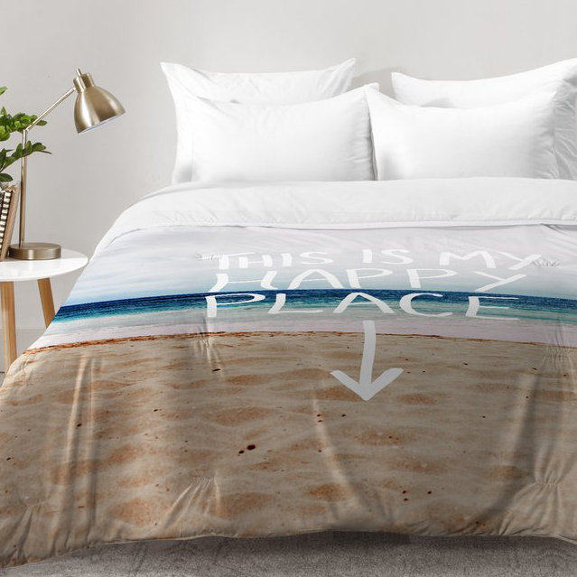 Leah Flores Coastal Polyester Comforter, Full/Queen Comforter + 2 Standard Shams