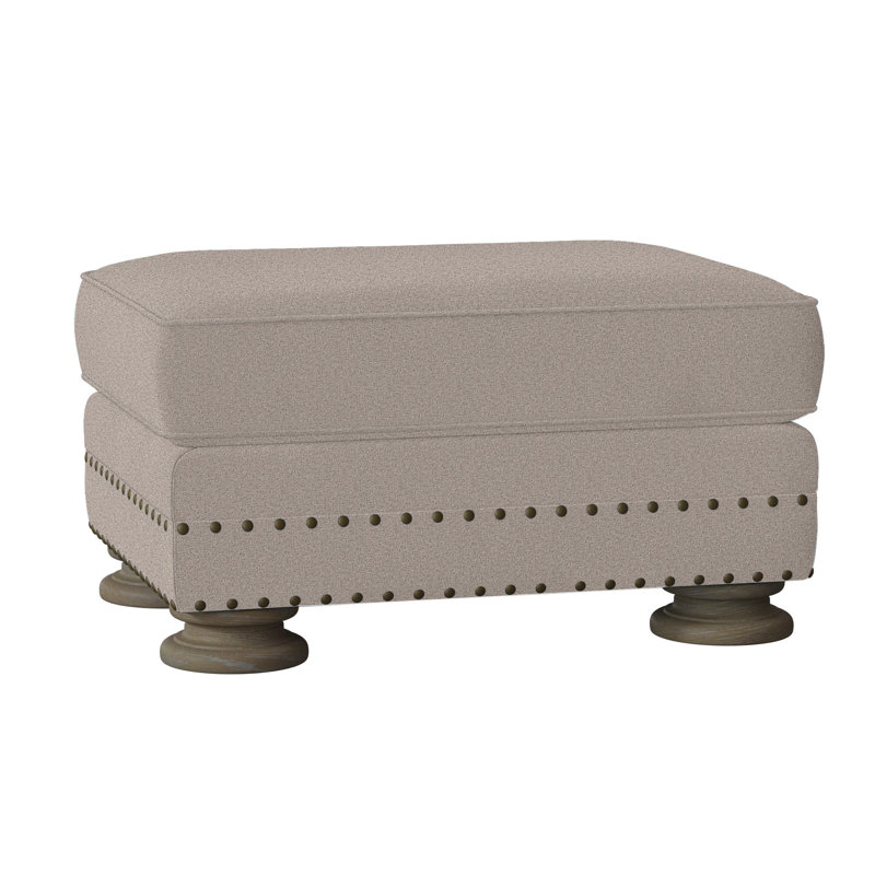 Foster 32" Rectangle Standard Ottoman, Cream Linen 1429-002, Portobello