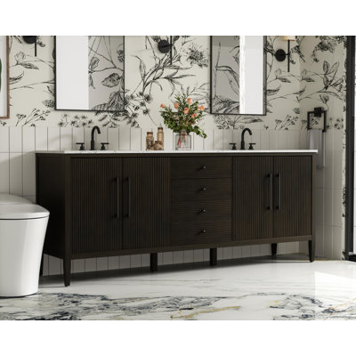 Meuble-lavabo double 84 po