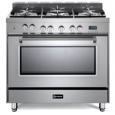 Verona Prestige 36"" 4 cu. ft. Freestanding Dual Fuel Range -  VPFSGE365SS