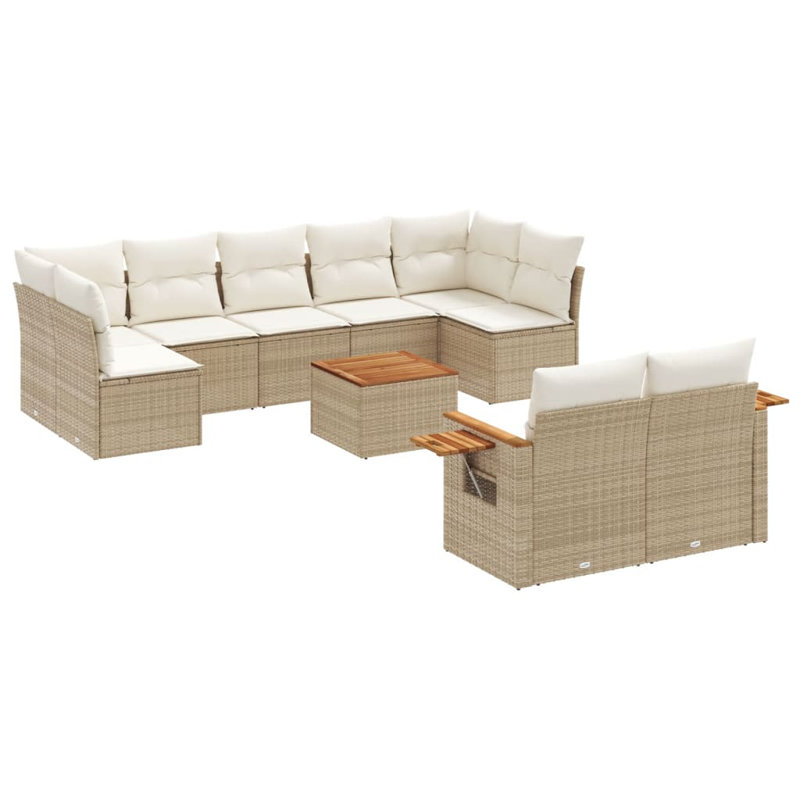 Ensemble de canapé Vidaxl beige