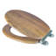 Croydex Ontario Flexi-Fix Soft Close Wooden Toilet Seat