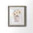 Toile avec cadre gris