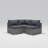 Bryonny Wicker 3 - Person Modular Patio Conversation Set with Cushions-97808088