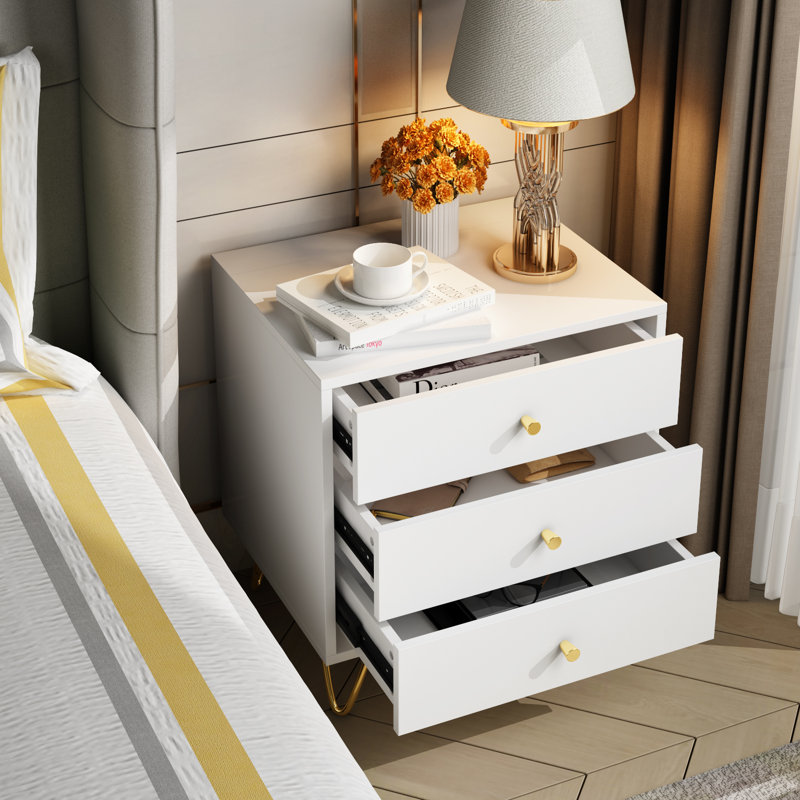 Swensen 19.6'' W Nightstand, White