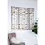 Ensemble de 3 décorations murales en métal avec cadre noir - doré captivant, fer pour les espaces de vie, 3 pièces décoratives dorées, intérieur robuste