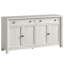 Buffet blanc 59 po, buffet avec tiroir, café pour le salon et le salon, soldes d'été chauds-998293937