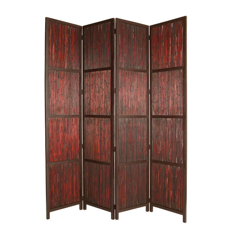 Cloison pliante en bambou / rotin Smelser, 4